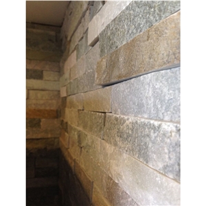 Thin Stone Cladding Oyster Slate 40x10cm Hp014-1040