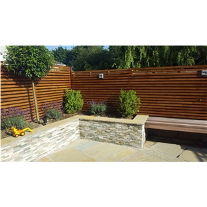 Thin Stone Cladding Oyster Slate 40x10cm Hp014-1040