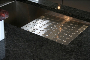 Azul Bahia Granite and Black Quarzt Commercial Bar Top