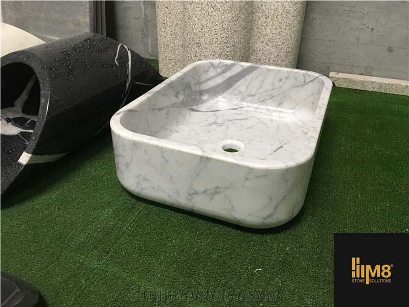 Bianco Carrara Marble Sink