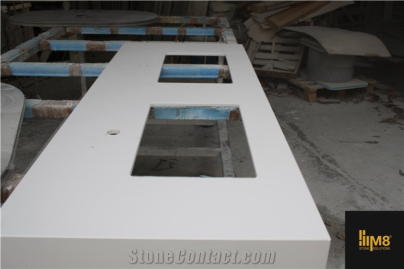 Branco Zeus Silestone Commercial Bathroom Top