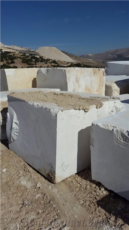 Crema Marble Blocks, Burdur Cream Marble Block