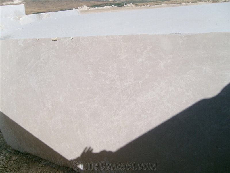 Crema Marble Blocks, Burdur Cream Marble Block