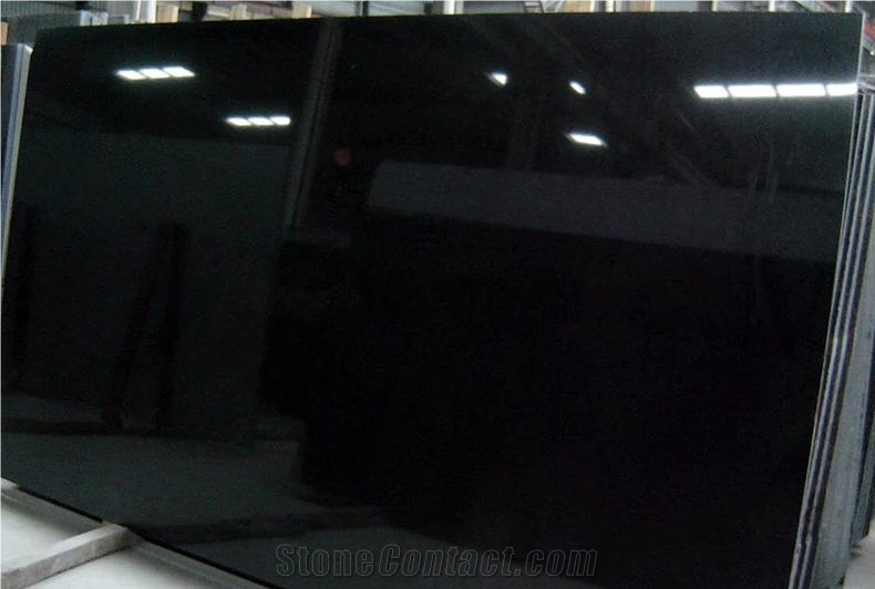Absolute Black Granite Polished Slabs