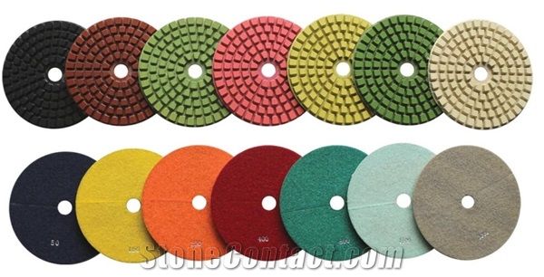 250Mm Polishing Pads For Marble And Granite Polishing
