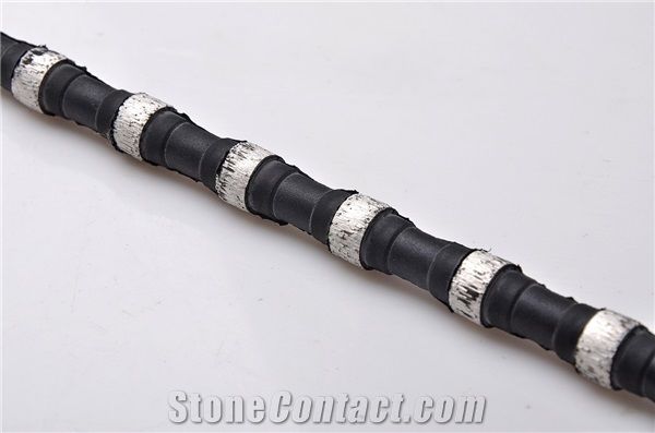 Rubber Connection Diamond Wire 11.5Mm For Granite Quarry