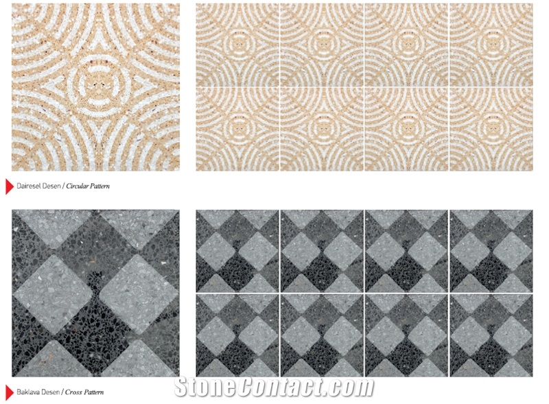 Sandblasted Terrazzo Tile