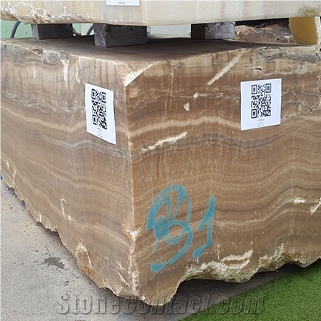 Dark Brown Onyx, Pink Onyx Blocks