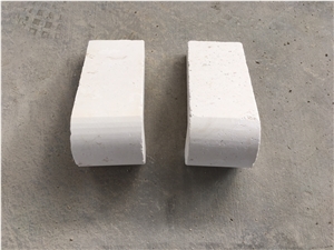 Ashya Travertine Bullnose Pool Coping, White Travertine Pool Coping