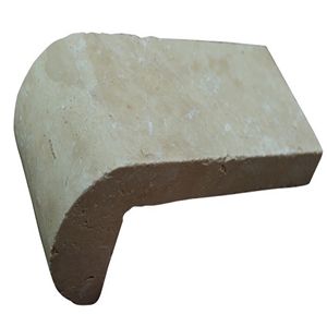Light Travertine Bullnose Pool Coping, Beige Travertine Pool Coping