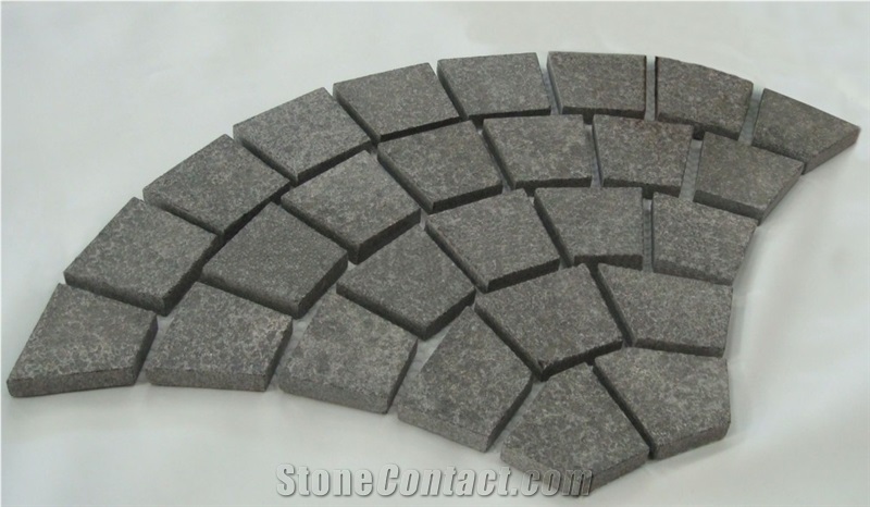 G684 Black Basalt Pavings,Cube Stone,Cobble Pavers Exterior Stone