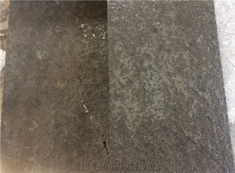 Zhangpu Black Basalt Tile, Split Face Wall Stone Tiles Slabs