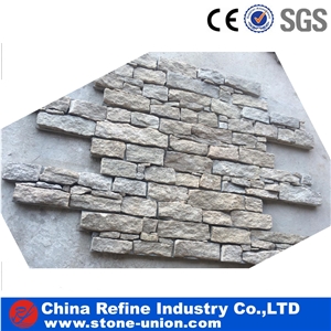 Flexible Slate Stone Veneer for Wall ,Natural Stacked Slate ,Cement Ledgestone Panel