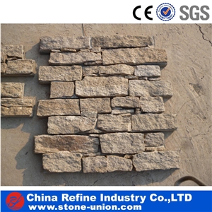 Flexible Slate Stone Veneer for Wall ,Natural Stacked Slate ,Cement Ledgestone Panel