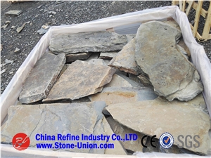 Paving Stone Decoration Stone Random Slate Walling Stone,Irregular Random Rusty Slate Paving Tiles,Irregular Random Outdoor Slate Paving Tile