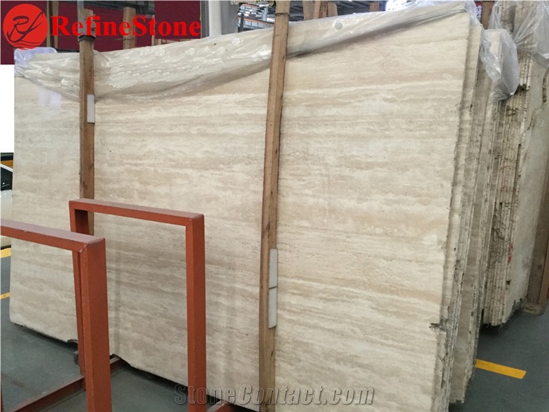 White Travertine Turkey, Denizli Light Travertine for Floor