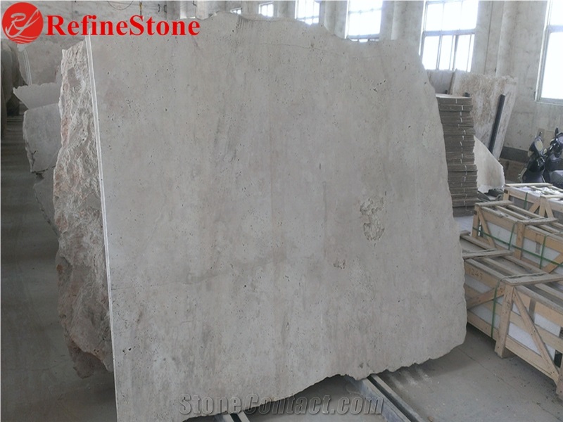 White Travertine Turkey, Denizli Light Travertine for Floor