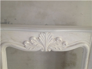 A Quality Oriental White Marble Fireplace Hearth,Fireplace Mantel for Interior Stone Home Decor Cheap Price