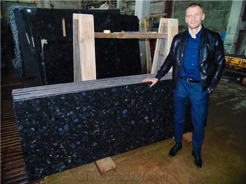 Fantasy Azure Granite Slabs & Tiles