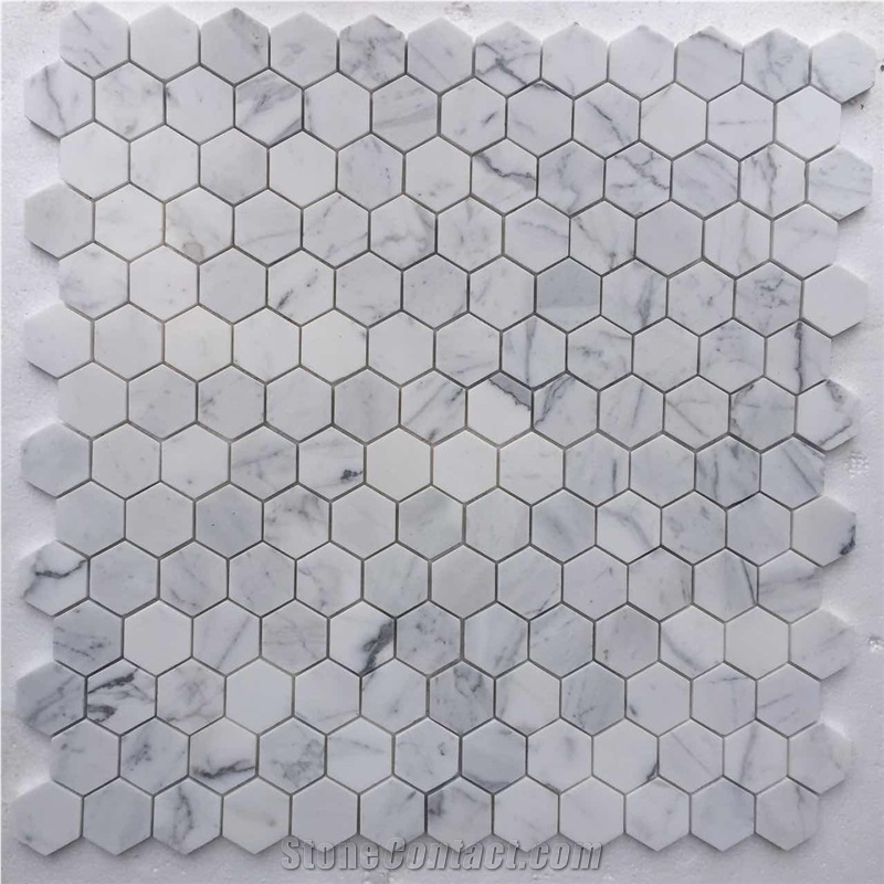 Wholesale White Marble Hexagon Mosaic Floor Tiles,Wall Mosaicbacksplas