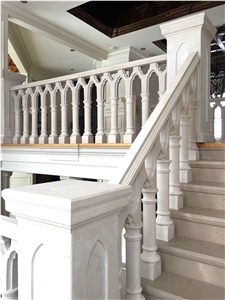 An Elegant Staircase Made Of Indiana Limestone An Elegant Staircase Made Of Indiana Limestone