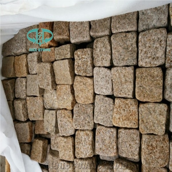 G682 Granite Paving Stone Cubic Stone