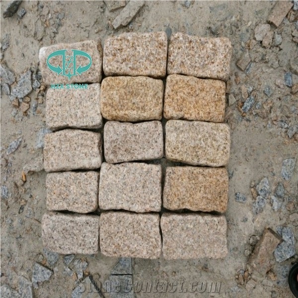 G682 Granite Paving Stone Cubic Stone