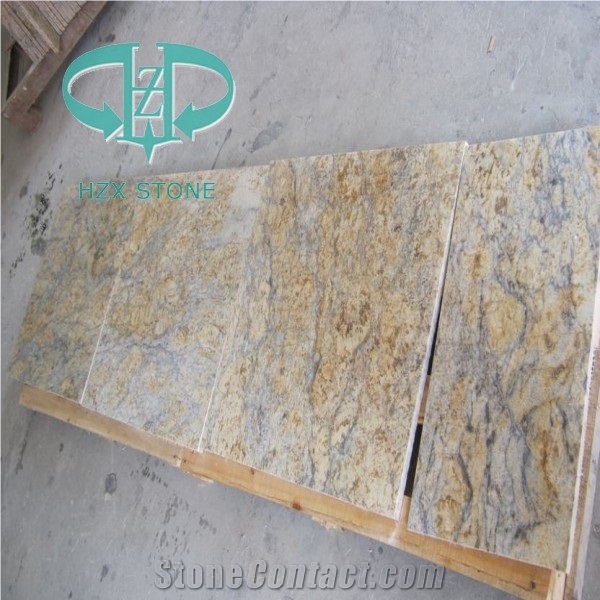 Gold Diamond Granite Tiles/Slabs, Natural Yellow Brown Granite Tiles/Slabs,Kitchen Countertop