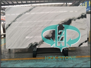 Panda White, Ink White, Panda White Marble Slab, Ink White Marble