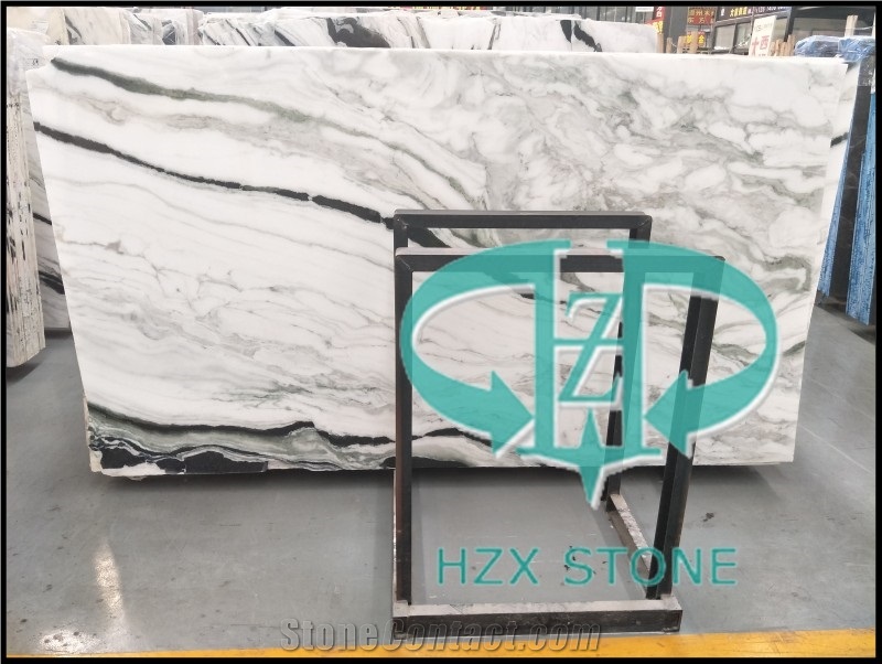 Panda White, Ink White, Panda White Marble Slab, Ink White Marble