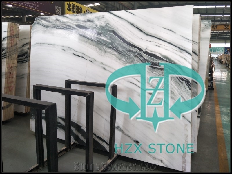 Panda White, Ink White, Panda White Marble Slab, Ink White Marble