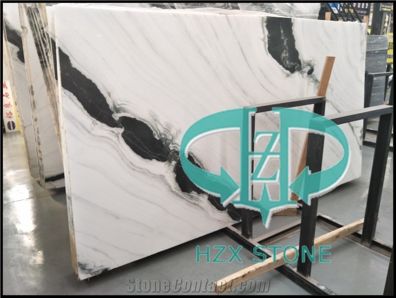 Panda White, Ink White, Panda White Marble Slab, Ink White Marble
