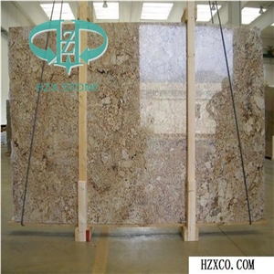 Polished Giallo Pizza （Golden Crystal）Granite Slabs,China Yellow Granite for Walling,Flooring,Kitchen Countertops
