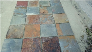 Cheap and Natural Chinese Rustic Slate Roof Tiles Square Roof Covering and Coating