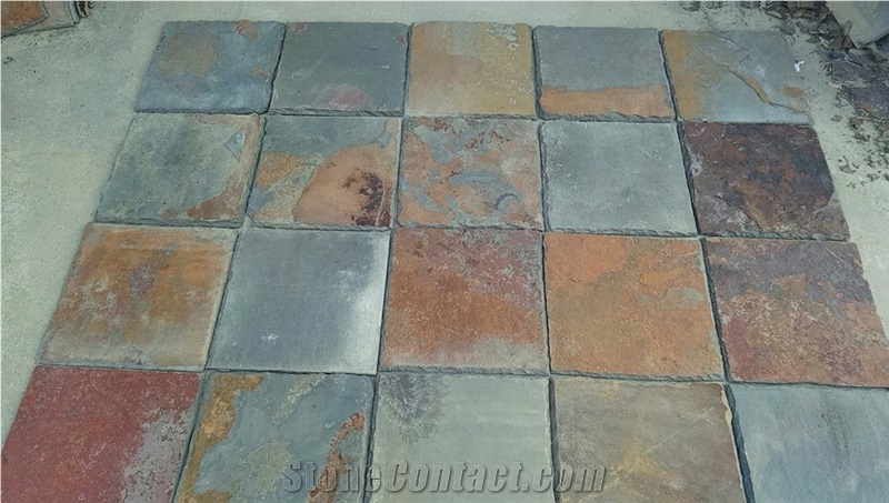 Cheap and Natural Chinese Rustic Slate Roof Tiles Square Roof Covering and Coating