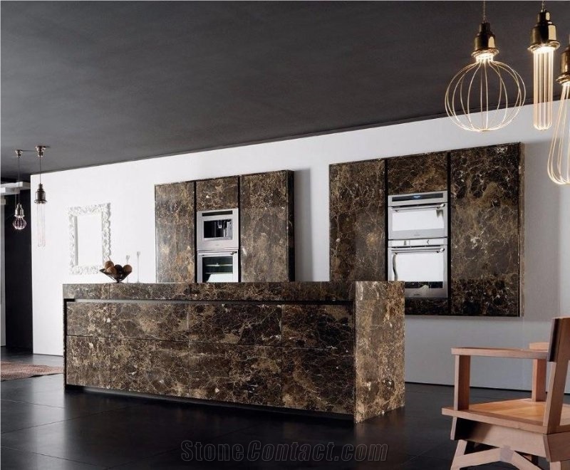 Custom Design Marble Vanity Tops for Bathroom Spanish Marble Emperador Dark Bath Top for Application