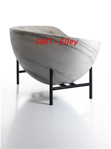 Irregular Shape Custom Design Stone Bathtubs Carrara Marble Bath Tubs for Hotel