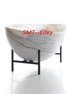 Irregular Shape Custom Design Stone Bathtubs Carrara Marble Bath Tubs for Hotel