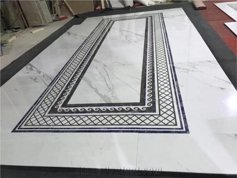 Round Slate Mosaic Medalliions Rosettes Mosaic Slate Pattern