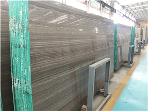 China Grey Obama Wooden Marble Big Slab Chinese Grey Serpeggiante Wall Stone ,White Wood Crystal Gray Veins Building and Walling Tiles,Hotel Project