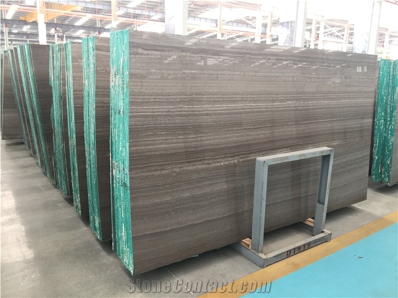 China Grey Obama Wooden Marble Big Slab Chinese Grey Serpeggiante Wall Stone ,White Wood Crystal Gray Veins Building and Walling Tiles,Hotel Project
