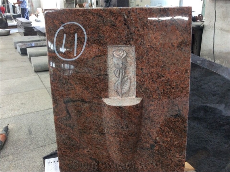 2017 New Beautiful High-Quality Affordable Design Beautifully Carved Stone Tombstone Headstone Gravestones Monuments Design Western Style