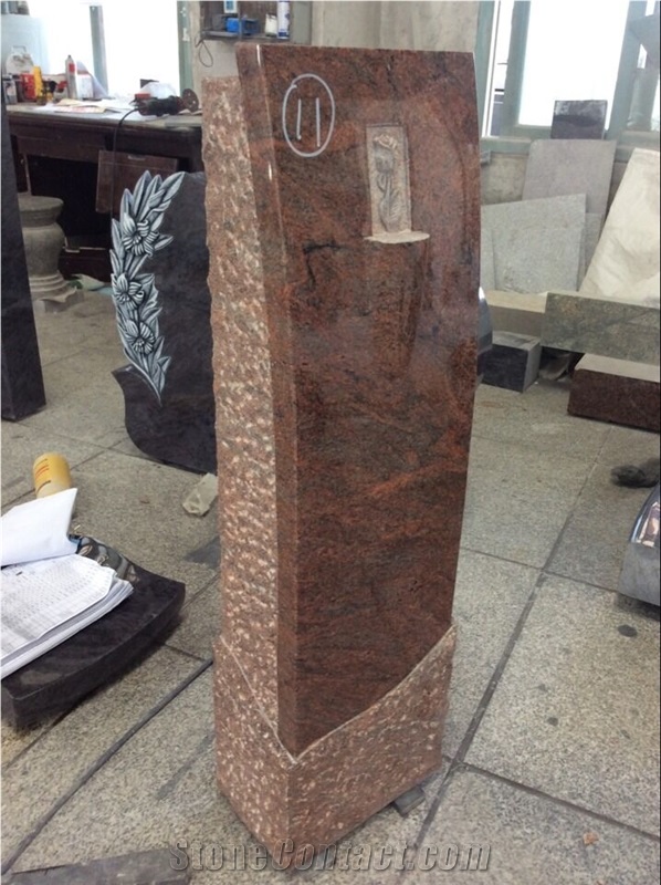 2017 New Beautiful High-Quality Affordable Design Beautifully Carved Stone Tombstone Headstone Gravestones Monuments Design Western Style