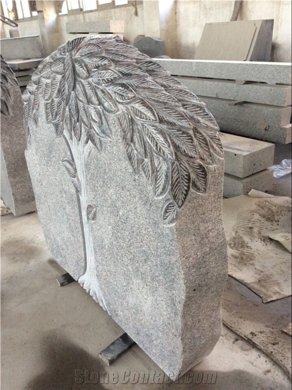 2017 New China Beautiful High-Quality Affordable Design Beautifully Carved Stone Tombstone 603 Headstone Gravestones Monuments Design Western Style