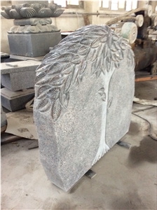 2017 New China Beautiful High-Quality Affordable Design Beautifully Carved Stone Tombstone 603 Headstone Gravestones Monuments Design Western Style