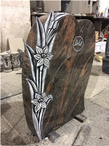 Aurora Carved Stone Tombstone Headstone Gravestone
