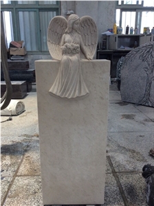 Beautifully Carved Stone Tombstone Headstone Gravestone