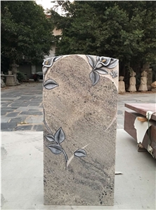 Carving Headstone Flower Carving Headstone Western Style Headstone