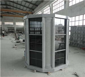 China Black Granite Cemetery Columbarium Designs