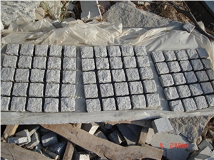 China Factory Direct 10x10cm, 9x9cm G603 Grey Granite Cubes, All Sides Split or Surface Flamed, Sawn Paving Stone
